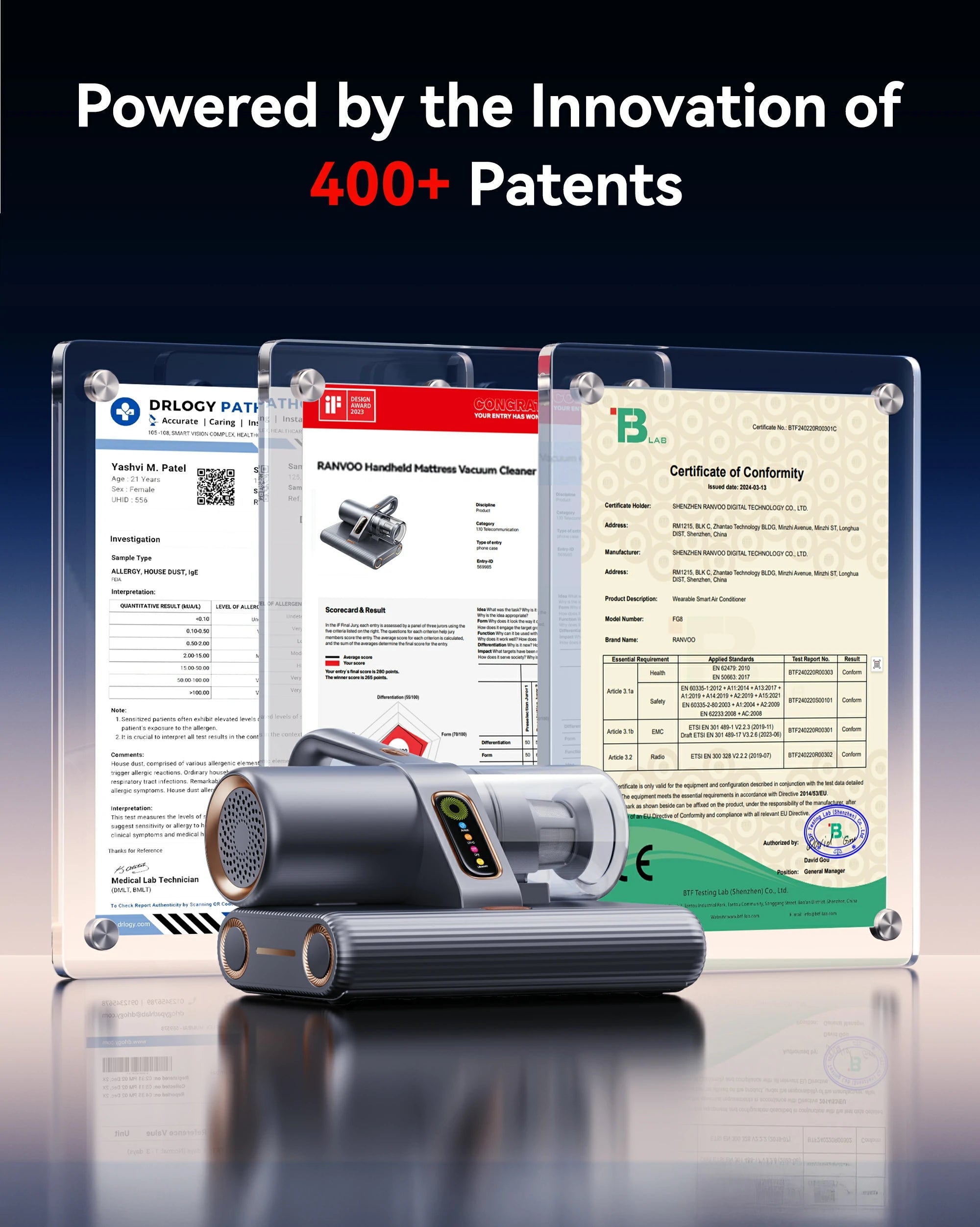 MY1A Mattress Bed Vacuum Cleaner RANVOO