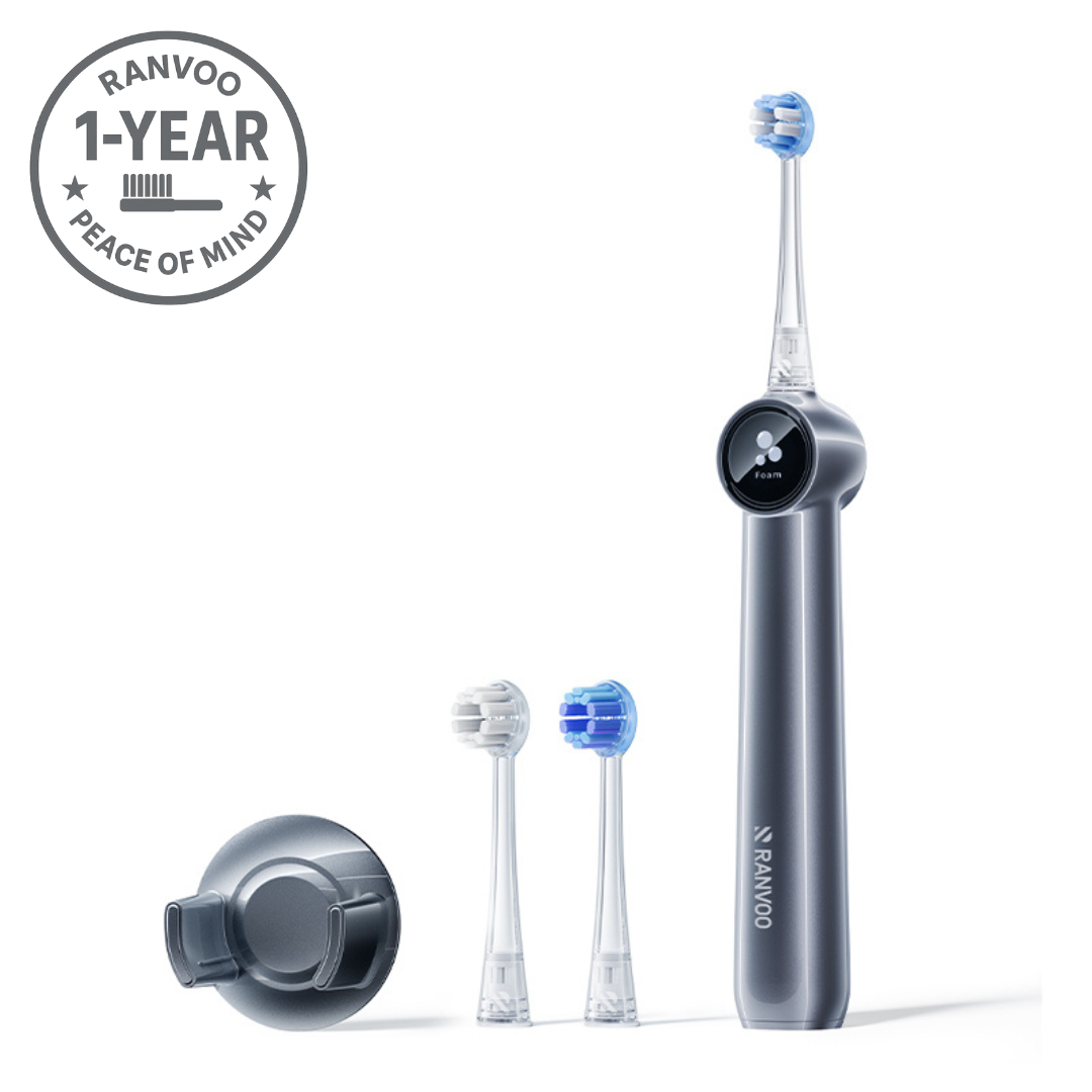RANVOO AirJet Ⅱ 電動歯ブラシ グレー AirJet X5 Electric Toothbrush