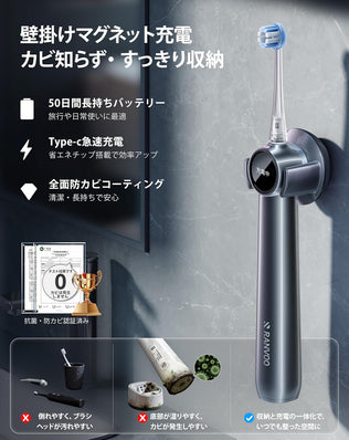 RANVOO AirJet Ⅱ 電動歯ブラシ ソニック RANVOO