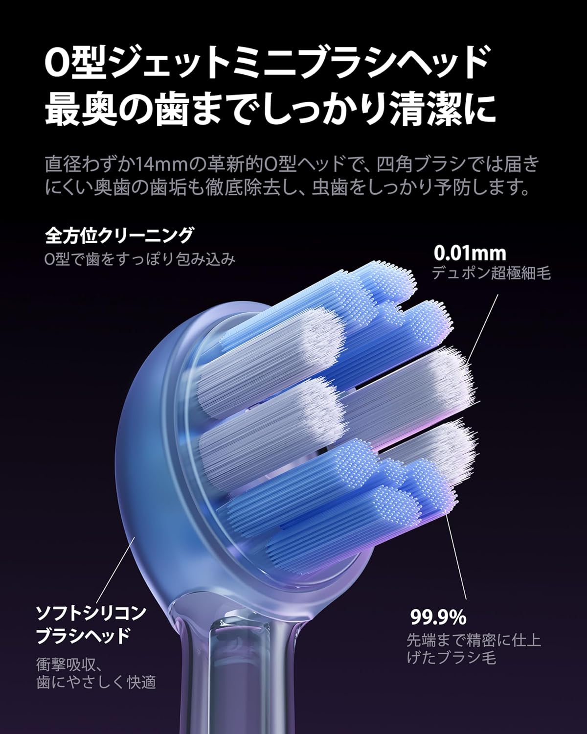 RANVOO AirJet Ⅱ 電動歯ブラシ ソニック RANVOO